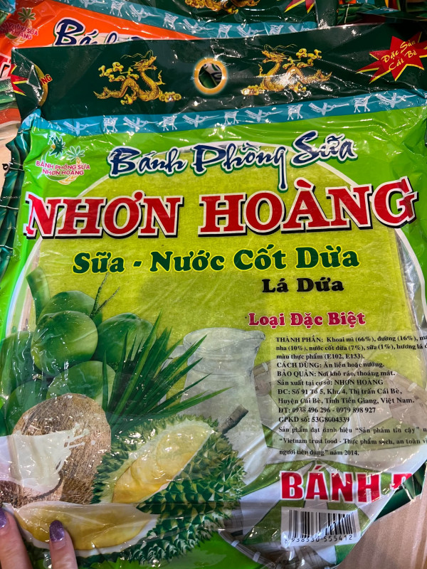 Bánh phồng sữa Nhơn hoàng